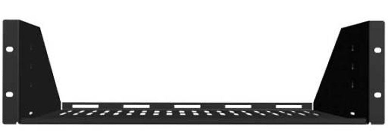 Sanus 1U Black Vented AV Shelf - CASH21-B1