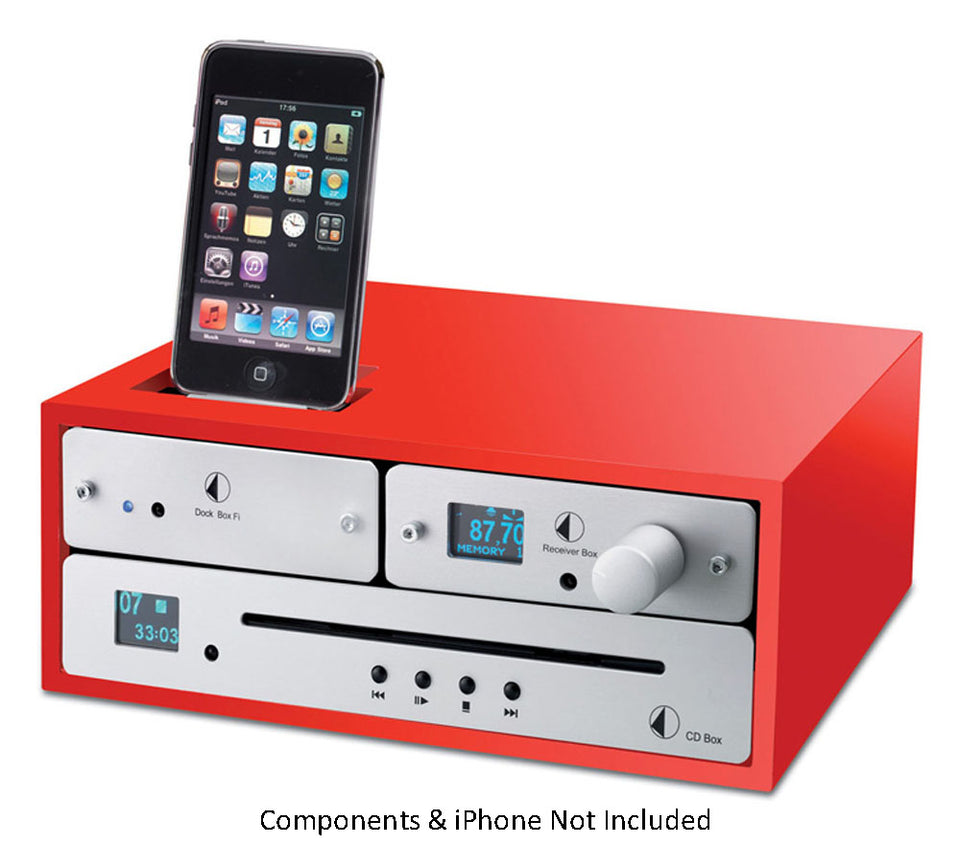 Pro-Ject Glossy Red Design Box 4 iP Modular Rack System - DB4IPRED