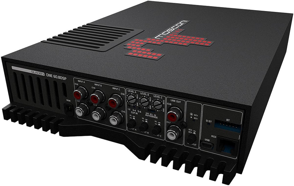 Mosconi Gladen One 60.8 DSP 8-Channel Amplifier - GLANDEN ONE 60.8 DSP