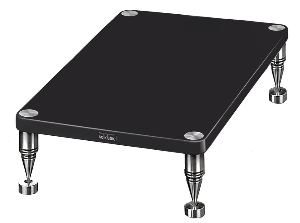 Solidsteel Gloss Black Amp Stand - HF-BGBK