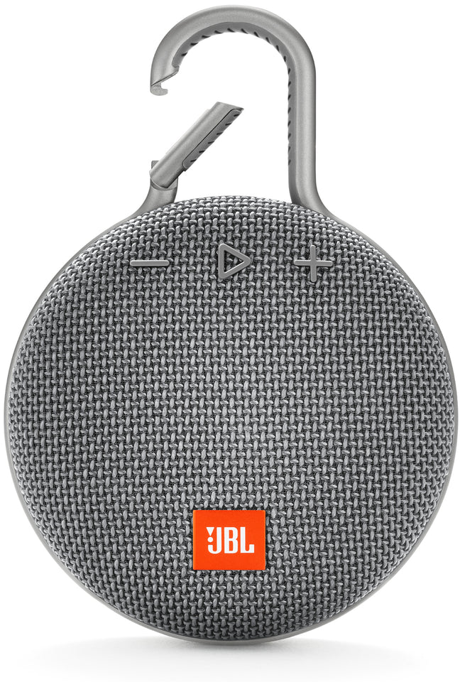 JBL Clip 3 Stone Gray Portable Bluetooth Speaker - JBLCLIP3GRY