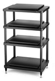 Solidsteel Black S5 Series 4 Shelf Audio Rack - S5-4BK