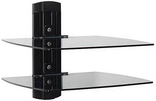 Sanus Black On-Wall Component Shelving - VF3012-B1